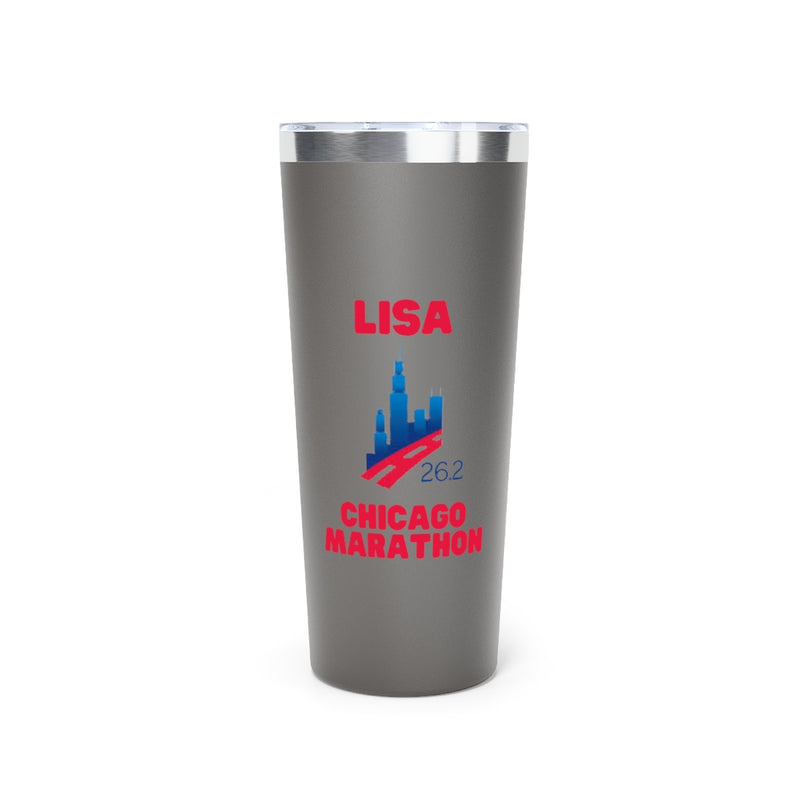 Chicago 26.2 Tumbler, Copper Vacuum Insulated Tumbler, 22oz, Runners Gift, Personalized Marathon Gift, Marathon Coffee Mug