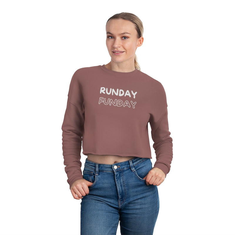 Runday Funday Cropped Sweatshirt, Women&