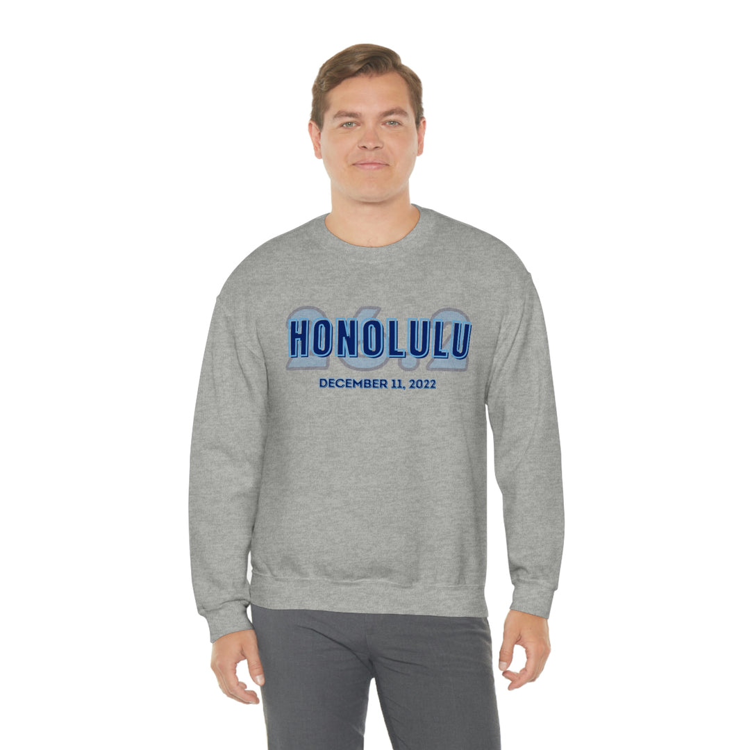 Honolulu Marathon, 26.2, Unisex Crewneck Sweatshirt, Honolulu Sweatshirt, Gift for Honolulu Runner