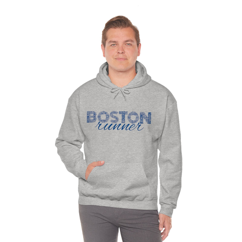 Boston, Unisex Hooded Sweatshirt, Boston Runner, Marathoner, 26.2, Gift to Boston Runner