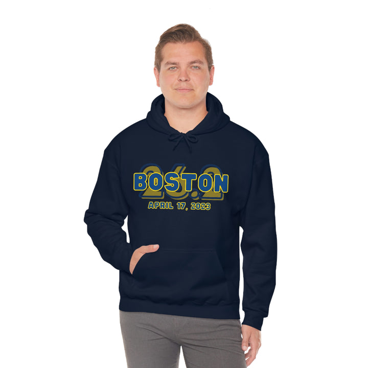 Boston Hoodie, 2023 Boston Sweatshirt, Heavy Blend Hooded Sweatshirt, Custom Hoodie, 26.2, Boston Runner, Boston Qualifier