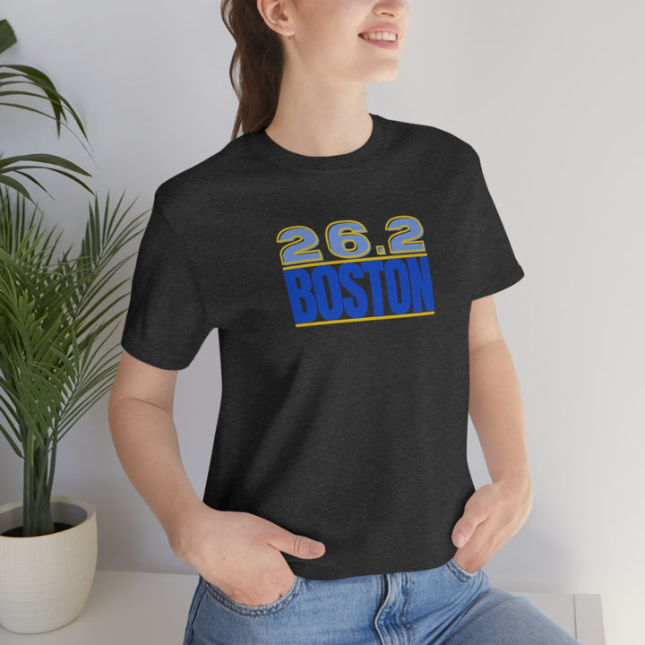 26.2 Boston Shirt, Gift for Runner, Unisex Jersey Short Sleeve Tee, Marathon Shirt, Marathoner, Shirt for Runner