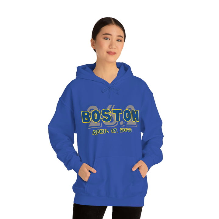 Boston Hoodie, 2023 Boston Sweatshirt, Heavy Blend Hooded Sweatshirt, Custom Hoodie, 26.2, Boston Runner, Boston Qualifier