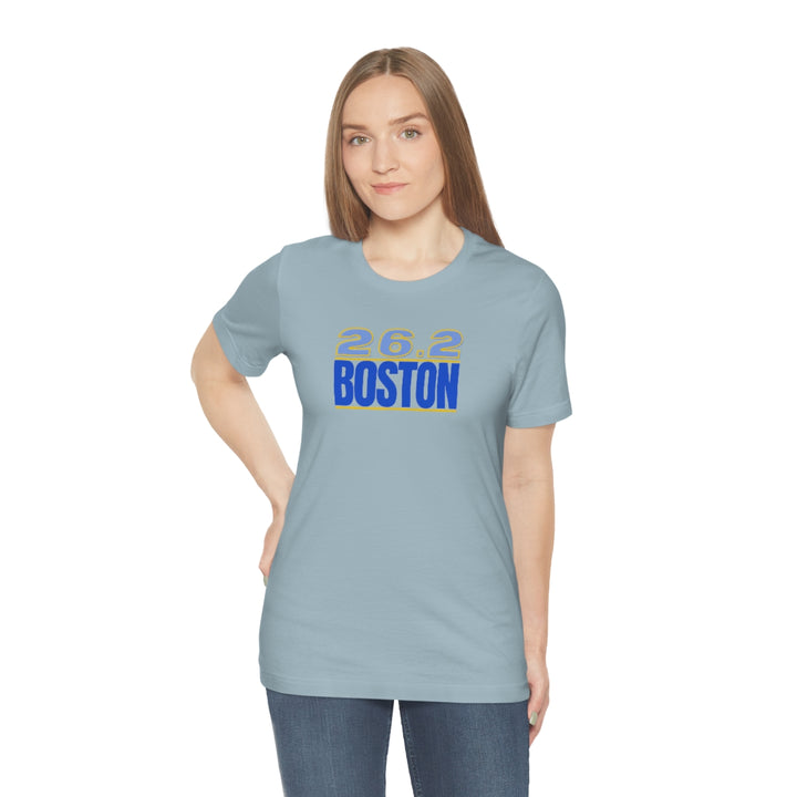 26.2 Boston Shirt, Gift for Runner, Unisex Jersey Short Sleeve Tee, Marathon Shirt, Marathoner, Shirt for Runner