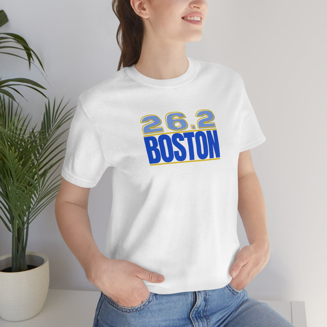 26.2 Boston Shirt, Gift for Runner, Unisex Jersey Short Sleeve Tee, Marathon Shirt, Marathoner, Shirt for Runner