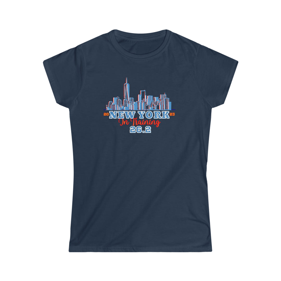 New York Runner, Women's Softstyle Tee, NYC, 26.2, Marathon in Training, Gift for NYC Runner, 2024, 2025