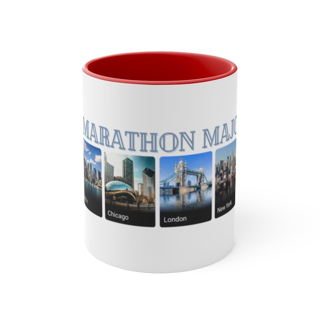 World Marathon Majors Coffee Cup, 11oz, Berlin, Boston, Chicago, London, Tokyo