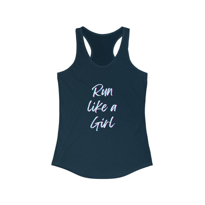 Run Like a Girl Tank, Women's Ideal Racerback Tank, Runner Tank, Runner Gift, Gift for Her