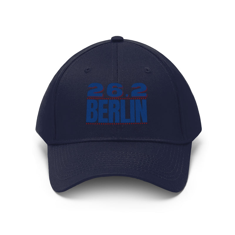 26.2 Berlin Hat, Berlin Marathon, Embroidered Marathon Cap, Unisex Twill Hat