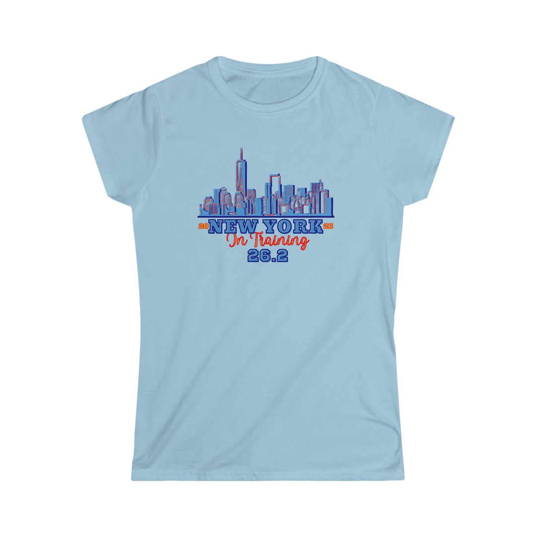 New York Runner, Women's Softstyle Tee, NYC, 26.2, Marathon in Training, Gift for NYC Runner, 2024, 2025