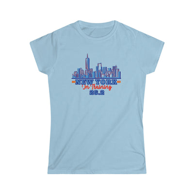 New York Runner, Women's Softstyle Tee, NYC, 26.2, Marathon in Training, Gift for NYC Runner