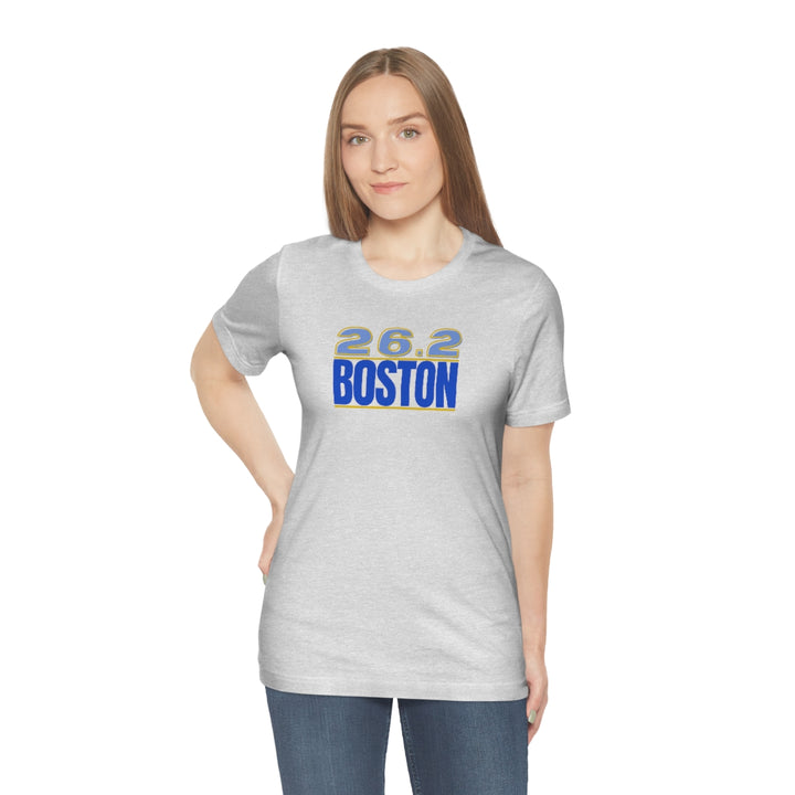 26.2 Boston Shirt, Gift for Runner, Unisex Jersey Short Sleeve Tee, Marathon Shirt, Marathoner, Shirt for Runner