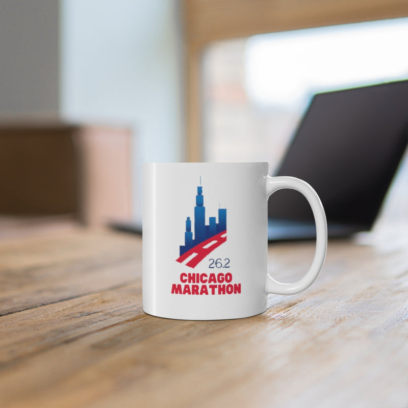 Chicago Marathon Mug, Ceramic Mug 11oz, Personalized Chicago Marathon Cup, 2022 Chicago Marathon, Custom Marathon Cup