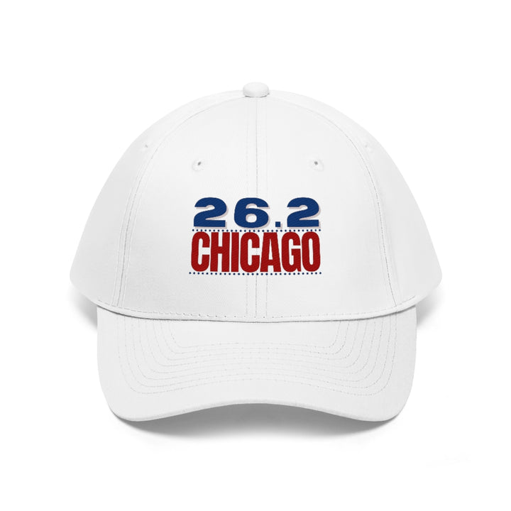 26.2 Chicago Hat, Chicago Runner, Embroidered Marathon Cap, Unisex Twill Hat, Marathon Gift