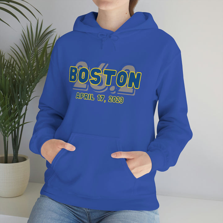 Boston Hoodie, 2023 Boston Sweatshirt, Heavy Blend Hooded Sweatshirt, Custom Hoodie, 26.2, Boston Runner, Boston Qualifier