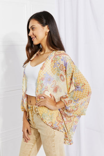 2023 Paisley Kimono, Sheer Fabric Kimono, Chic and Causal