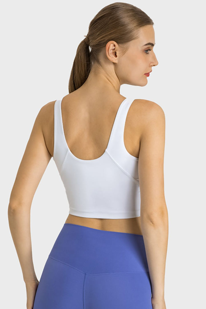 Cropped Sports Tank, Feel Like Skin Tank, Highly Stretchy Compfy Gym Tank