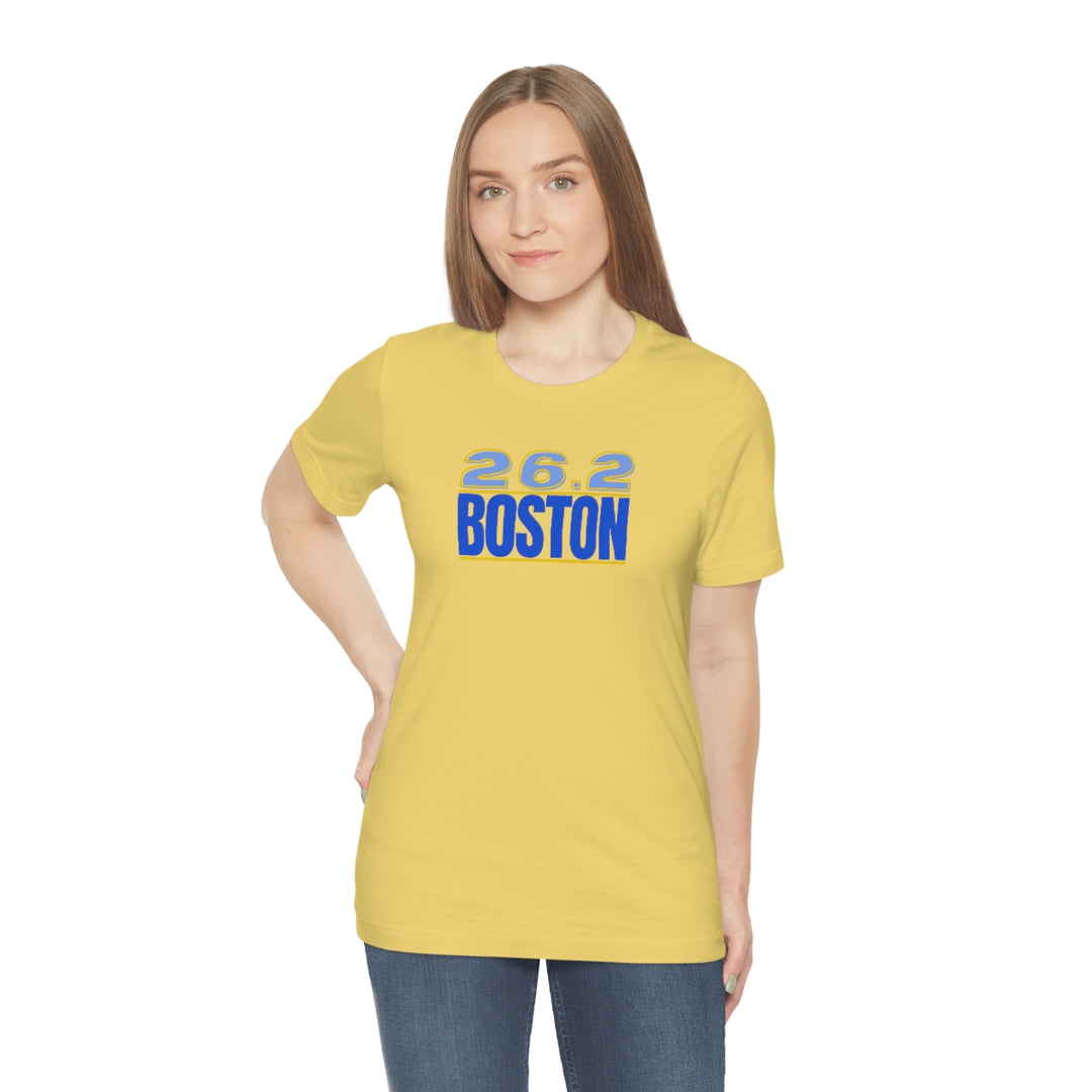 26.2 Boston Shirt, Gift for Runner, Unisex Jersey Short Sleeve Tee, Marathon Shirt, Marathoner, Shirt for Runner