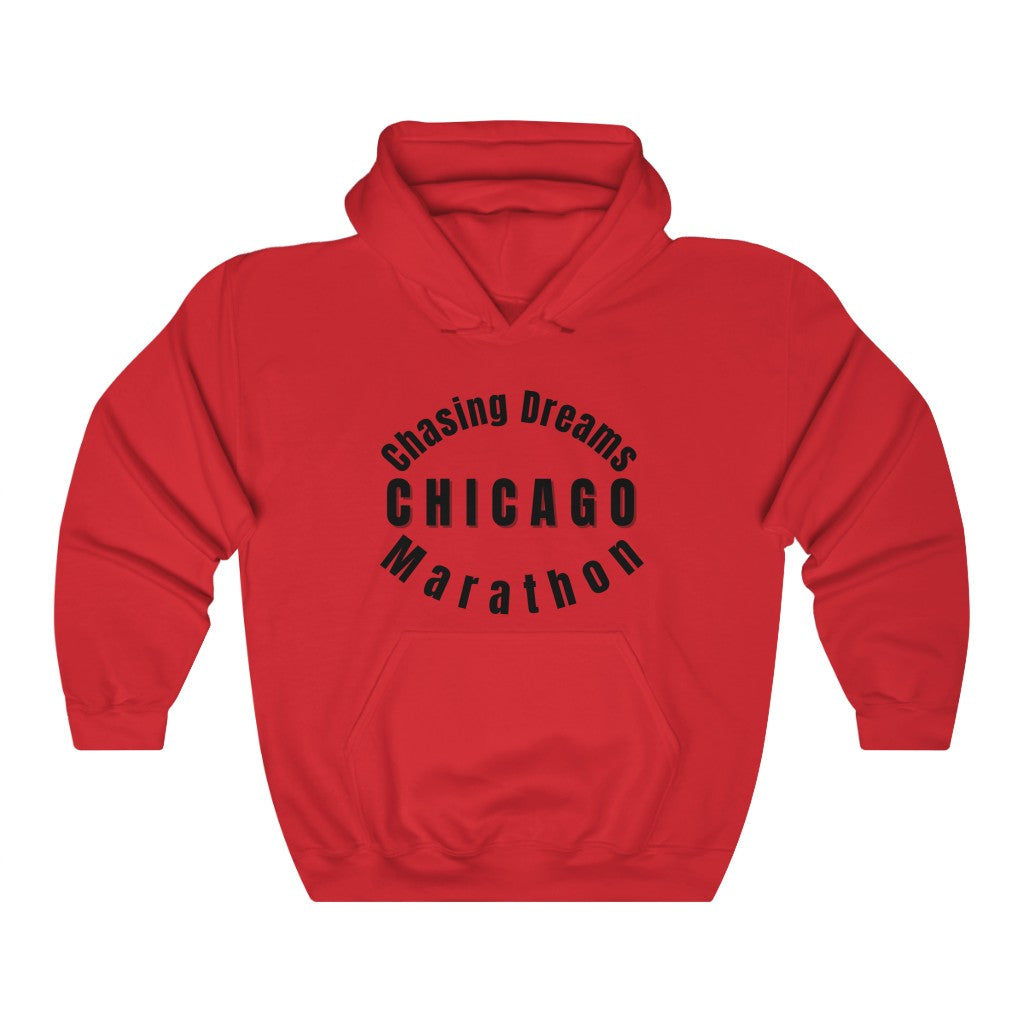 Chicago Hoodie, Chasing Dreams Marathon Shirt, Runners Gift, Unisex Heavy Blend Hooded Sweatshirt, Gift for Runners