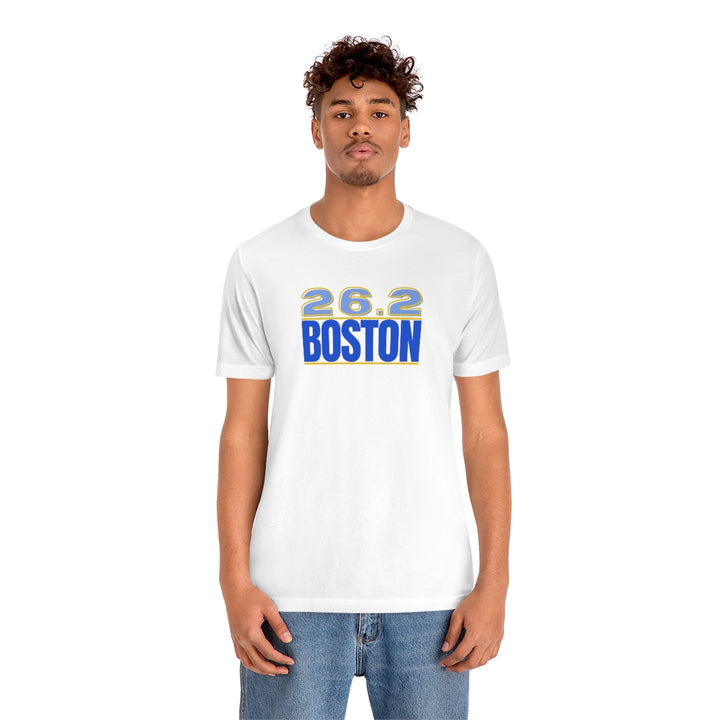 26.2 Boston Shirt, Gift for Runner, Unisex Jersey Short Sleeve Tee, Marathon Shirt, Marathoner, Shirt for Runner