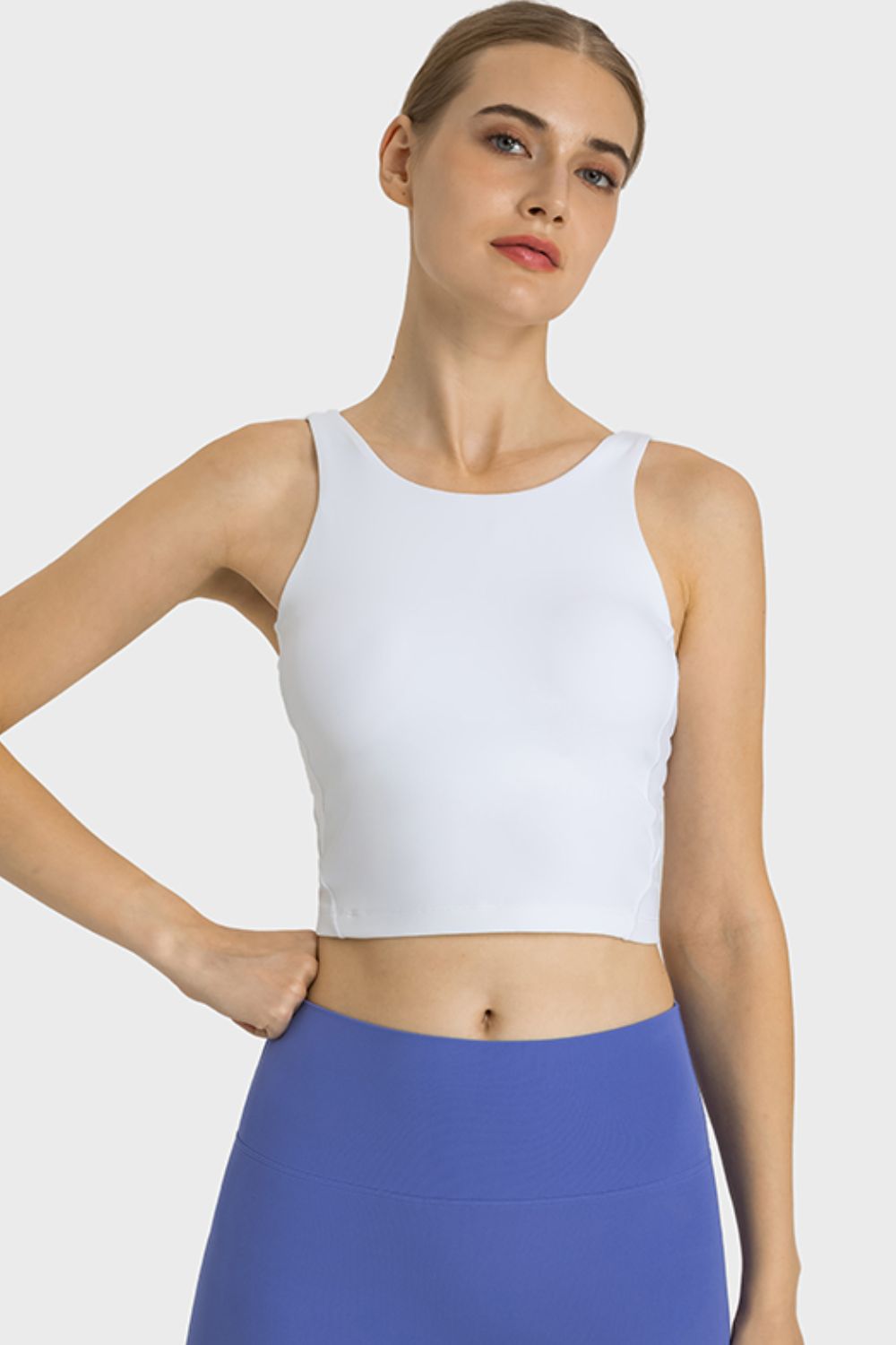 Cropped Sports Tank, Feel Like Skin Tank, Highly Stretchy Compfy Gym Tank