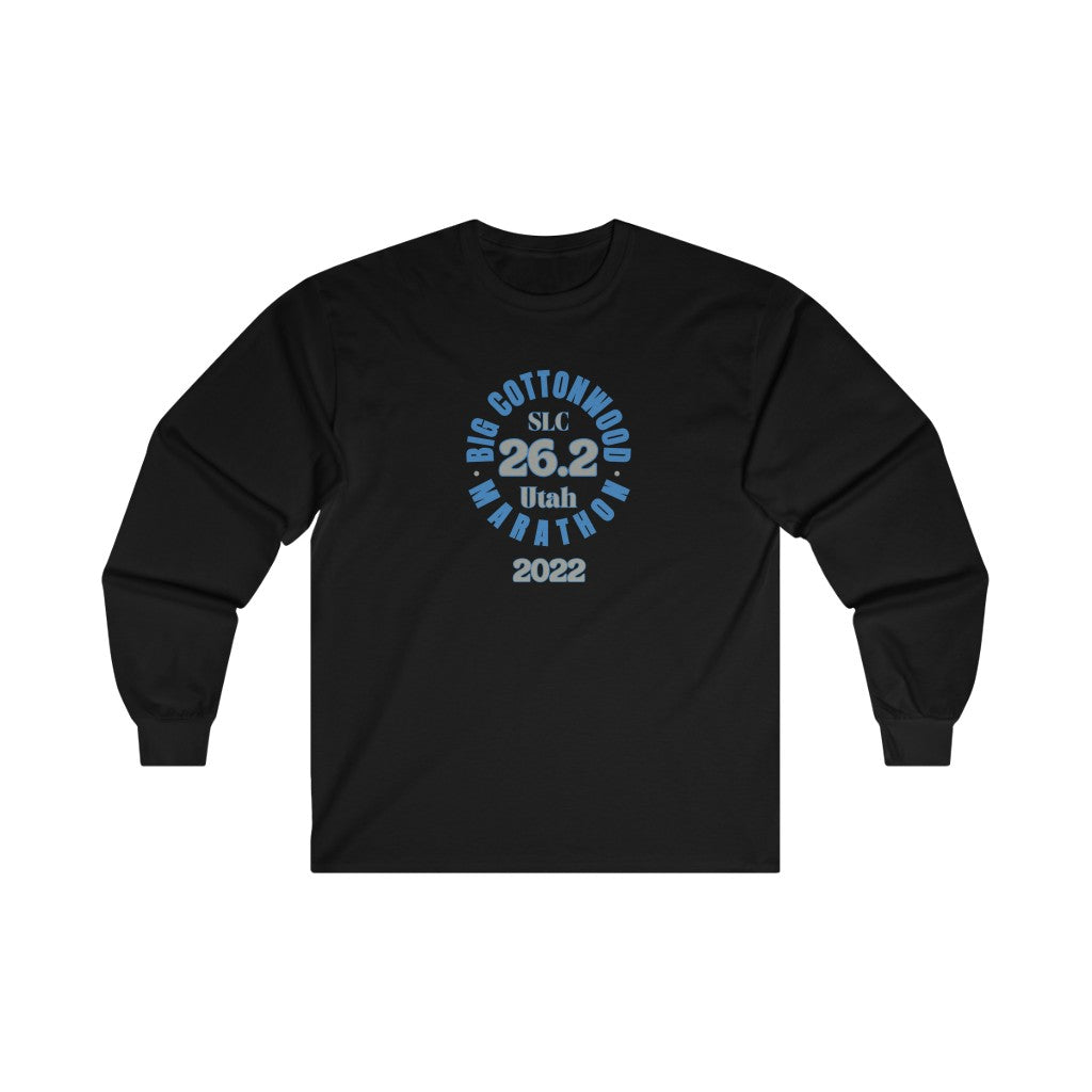 Big Cottonwood, 2022 Big Cottonwood Marathon Shirt, Utah Runner, Unisex Long Sleeve Tee, 26.2 SLC Marathon