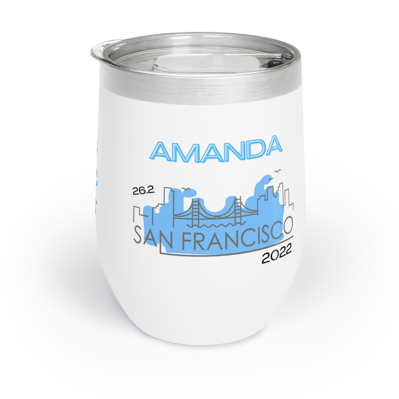 San Francisco Marathon, SF Wine Tumbler, Do Epic Shit, San Francisco 26.2, SF Marathon Cup, 12oz Insulated Wine Tumbler, San Francisco Personalized Gift
