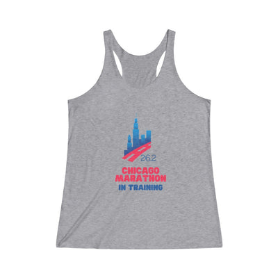 Chicago Marathon Tank, 26.2 Tank, Women's Tri-Blend Racerback Tank, Marathon Tank, Chicago Marathon in Training, Runner Tank