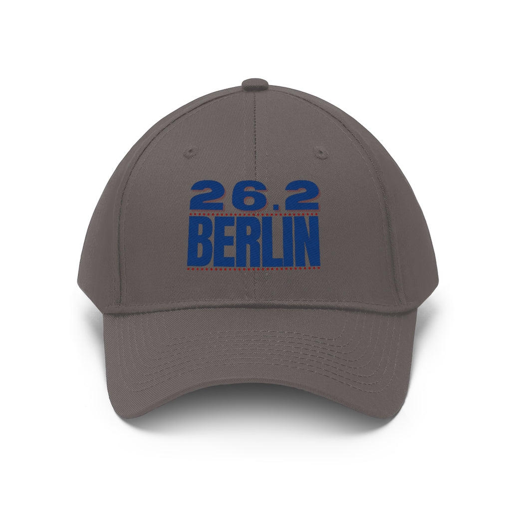 26.2 Berlin Hat, Berlin Marathon, Embroidered Marathon Cap, Unisex Twill Hat