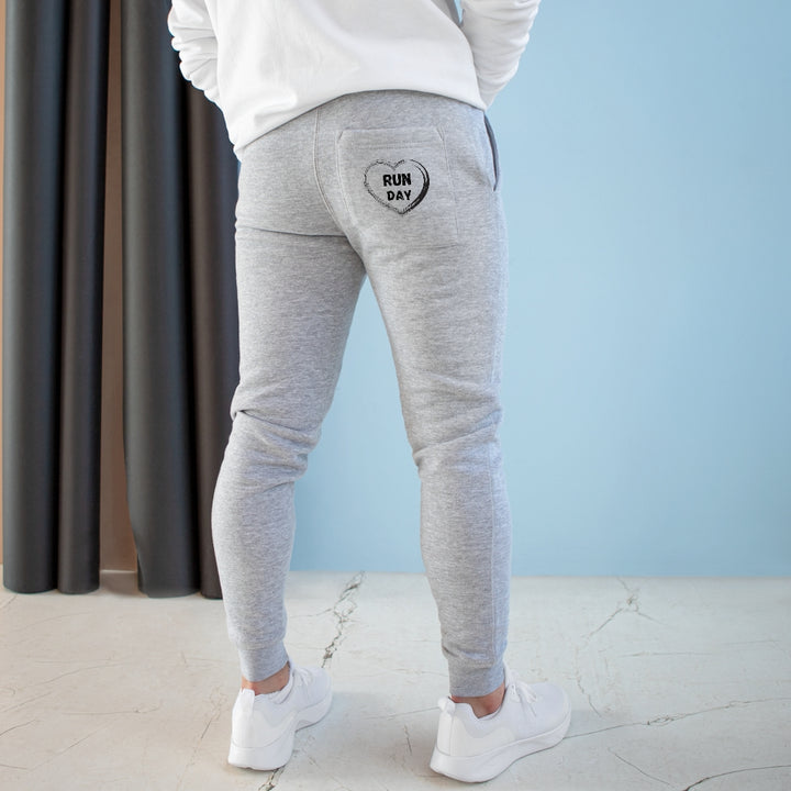 Run Day Premium Fleece Joggers, Heart Run Day, Joggers, I Heart Running Joggers