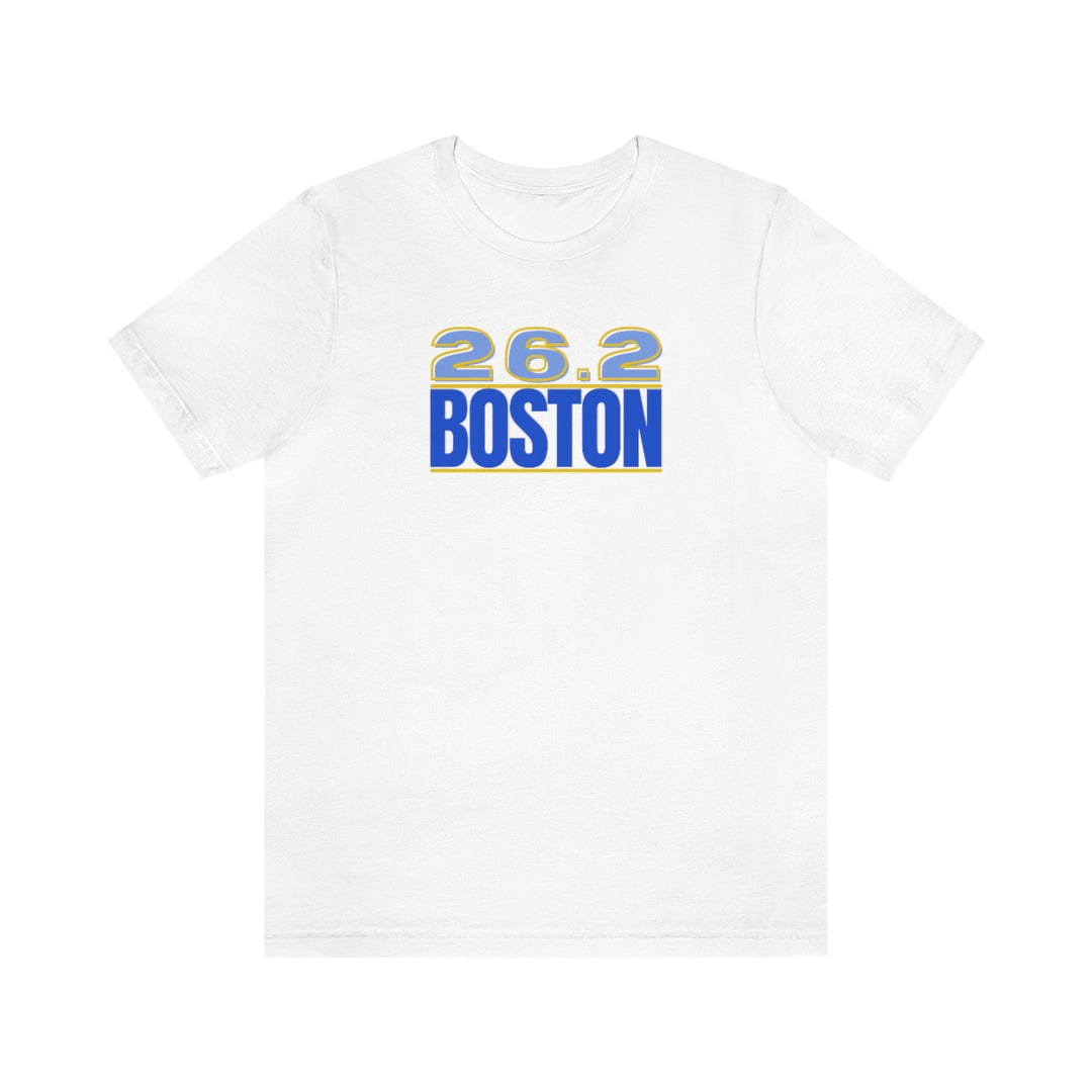 26.2 Boston Shirt, Gift for Runner, Unisex Jersey Short Sleeve Tee, Marathon Shirt, Marathoner, Shirt for Runner