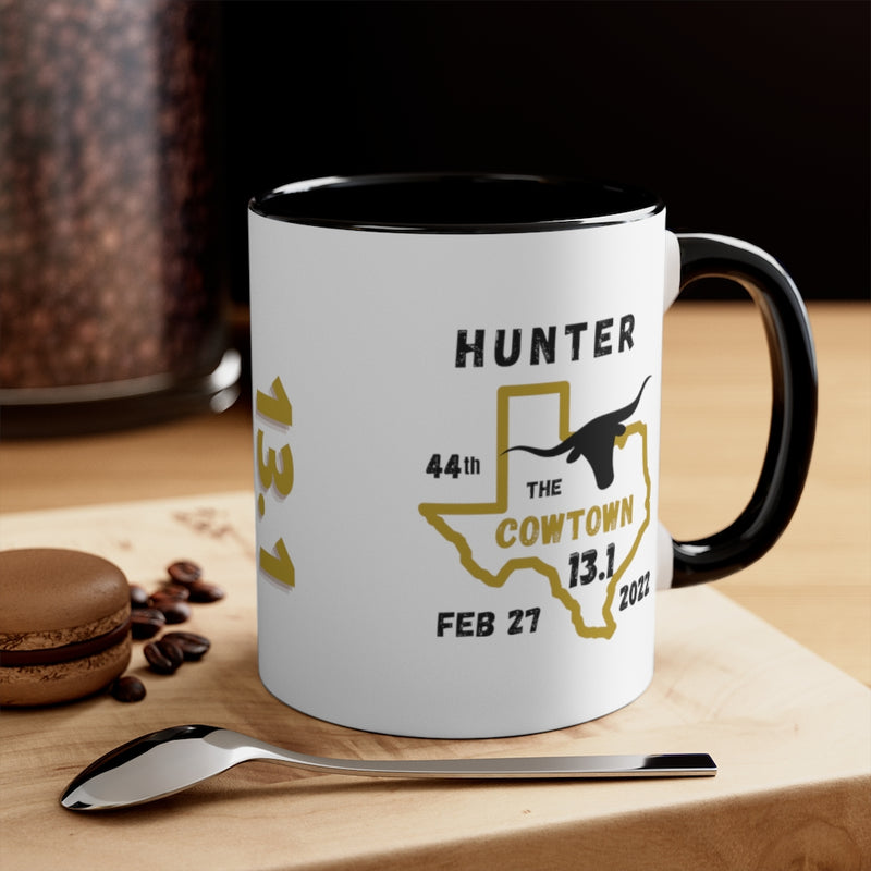 Cowtown Half Marathon Coffee Cup, 11oz, Half Marathon, Personalized Coffee Cup, FT Worth Half Marathon