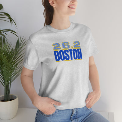 26.2 Boston Marathon Shirt, Gift for Runner, Unisex Jersey Short Sleeve Tee, Marathon Shirt, Marathoner, Shirt for Runner