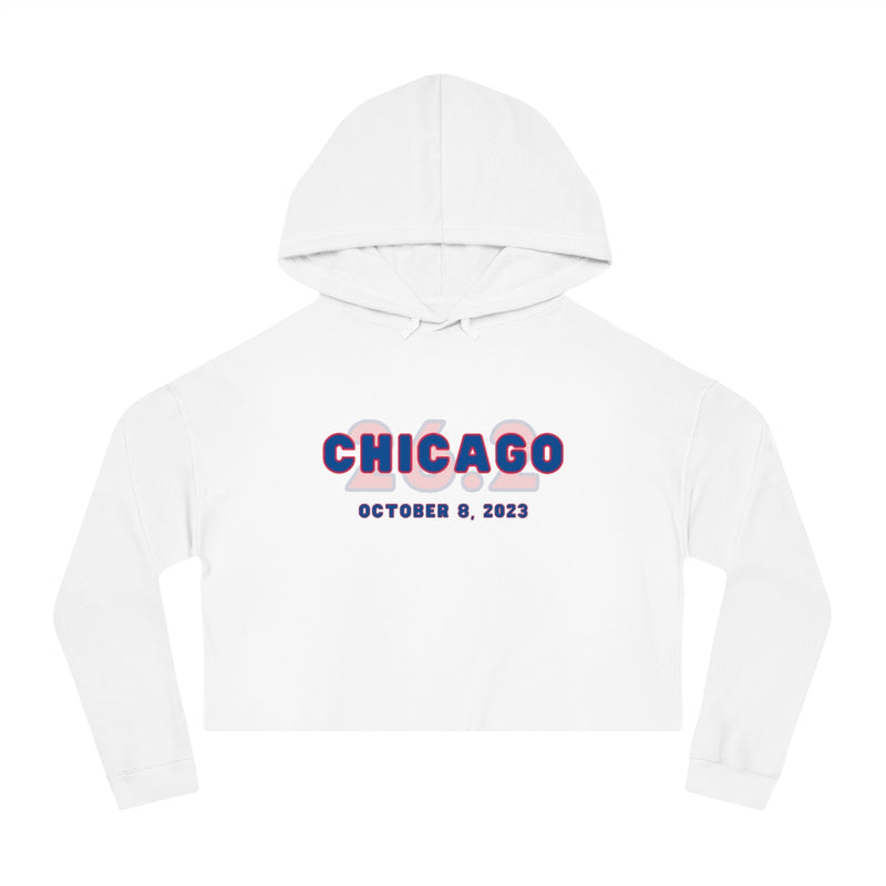 Chicago Cropped Hoodie, Chicago 26.2, CHI Sweatshirt, Chicago Runner Gift, 2023 Chicago