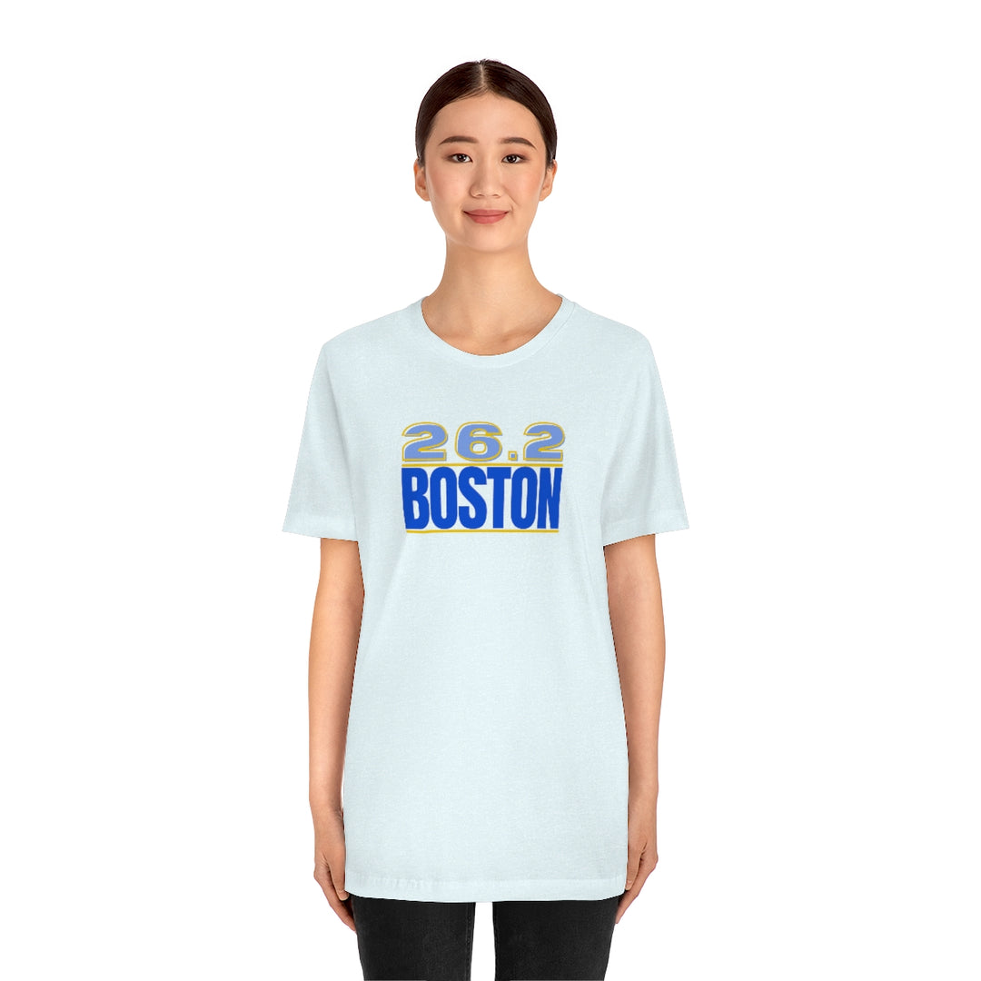 26.2 Boston Shirt, Gift for Runner, Unisex Jersey Short Sleeve Tee, Marathon Shirt, Marathoner, Shirt for Runner