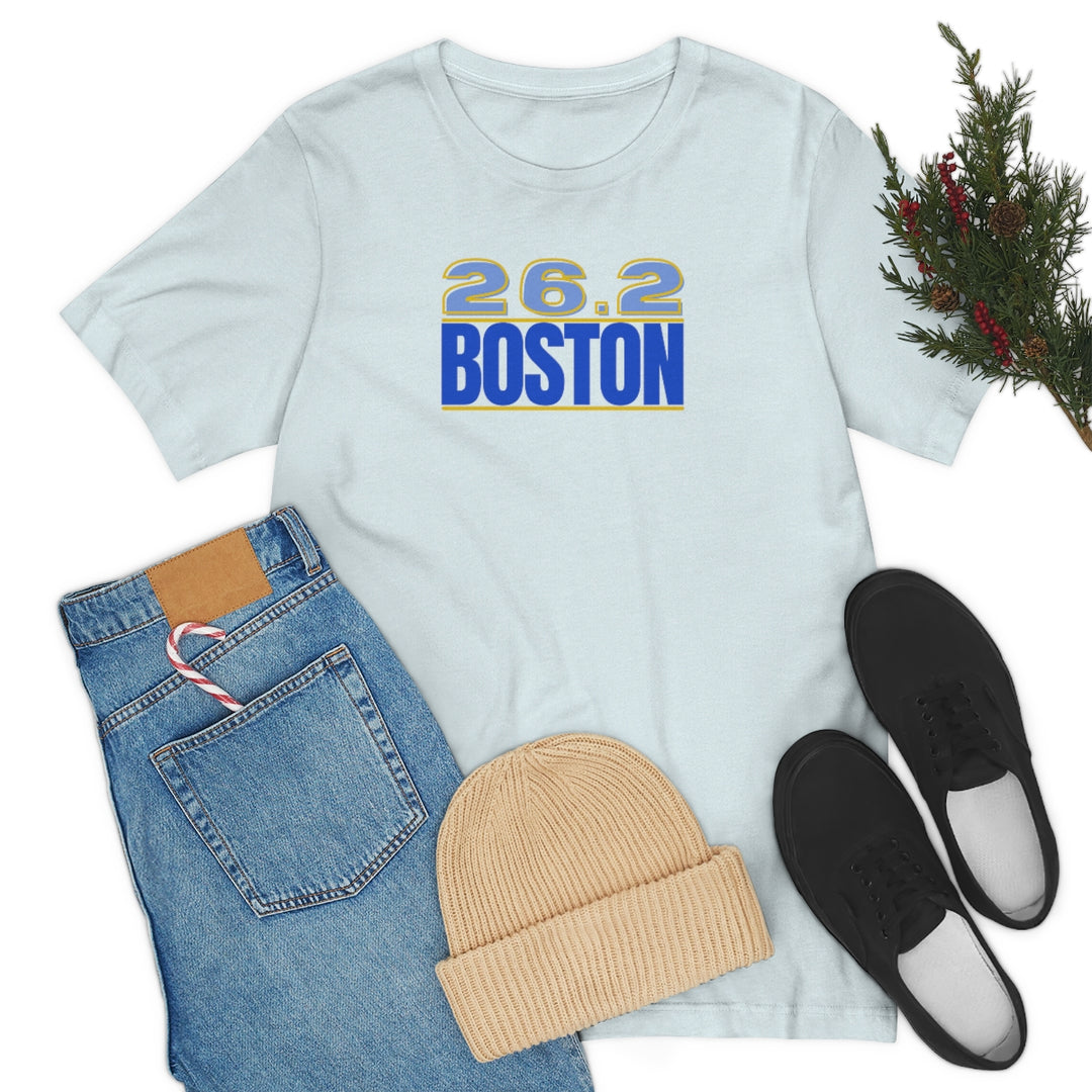 26.2 Boston Shirt, Gift for Runner, Unisex Jersey Short Sleeve Tee, Marathon Shirt, Marathoner, Shirt for Runner