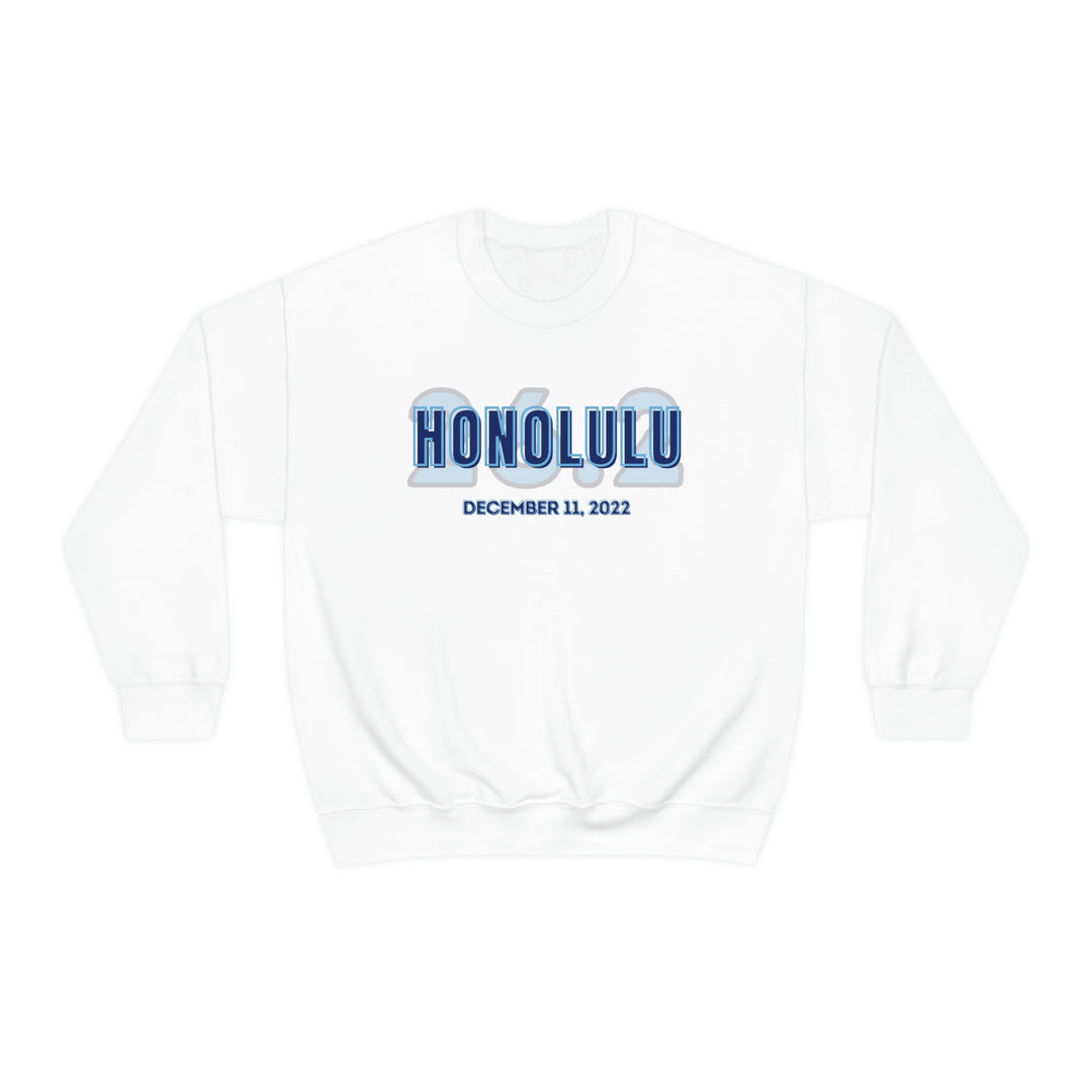 Honolulu Marathon, 26.2, Unisex Crewneck Sweatshirt, Honolulu Sweatshirt, Gift for Honolulu Runner