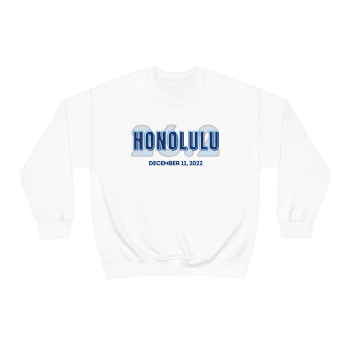 Honolulu Marathon, 26.2, Unisex Crewneck Sweatshirt, Honolulu Sweatshirt, Gift for Honolulu Runner