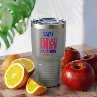 London Marathon Tumbler, 30oz, Personalized Marathon Gift