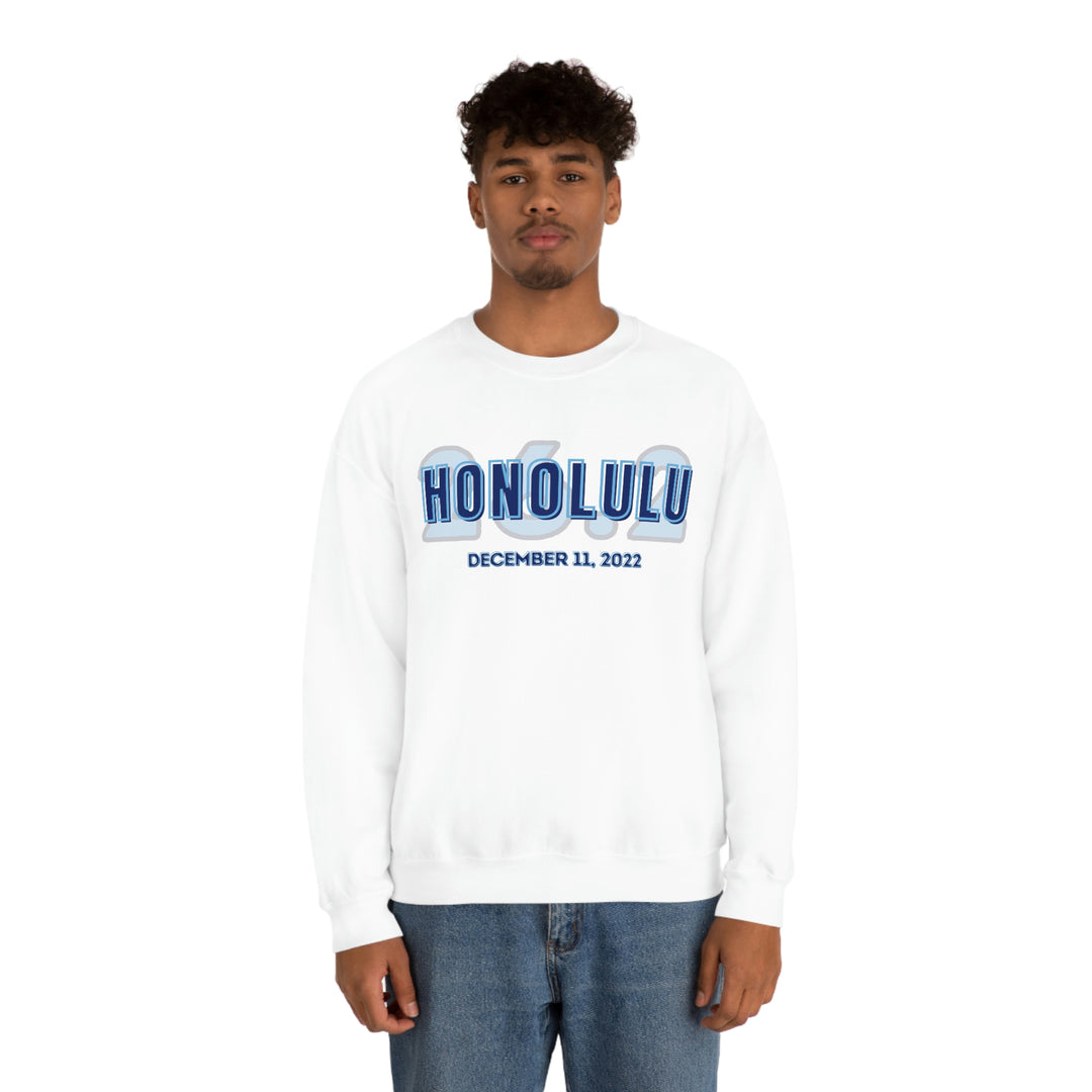 Honolulu Marathon, 26.2, Unisex Crewneck Sweatshirt, Honolulu Sweatshirt, Gift for Honolulu Runner