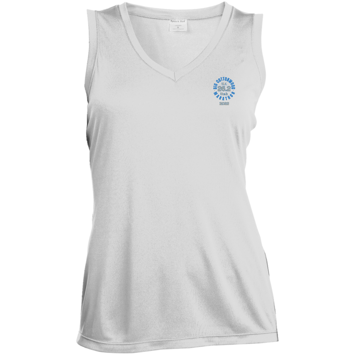 Big Cottonwood, Ladies' V-Neck Performance Tee, Big Cottonwood Tank, Personalized Race Day Tank