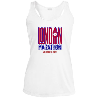 London Marathon, London 26.2, London Marathon Tank, London Performance Tank,  Ladies' Performance Racerback Tank