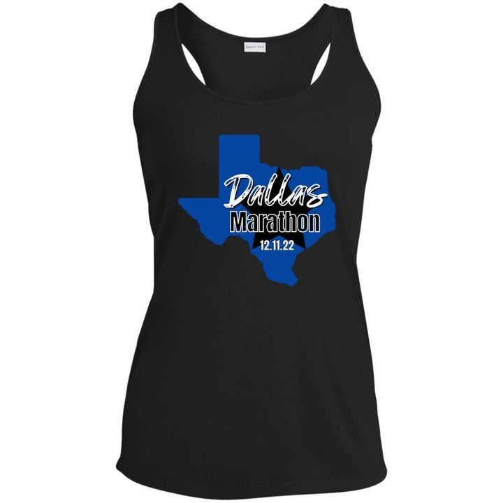 Dallas Marathon, Ladies' Performance Racerback Tank, Dallas Running Tank