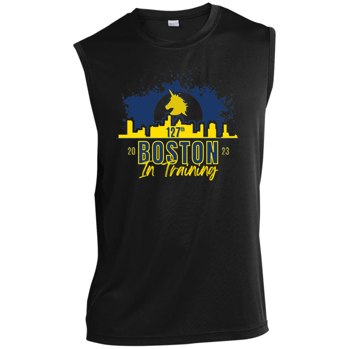 Boston Runner, Men’s Sleeveless Performance Tee, 2023 Boston In Training, BQ