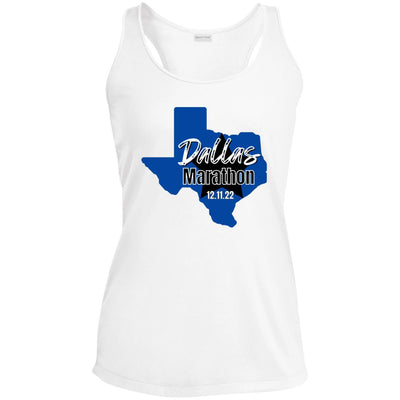 Dallas Marathon, Ladies' Performance Racerback Tank, Dallas Running Tank