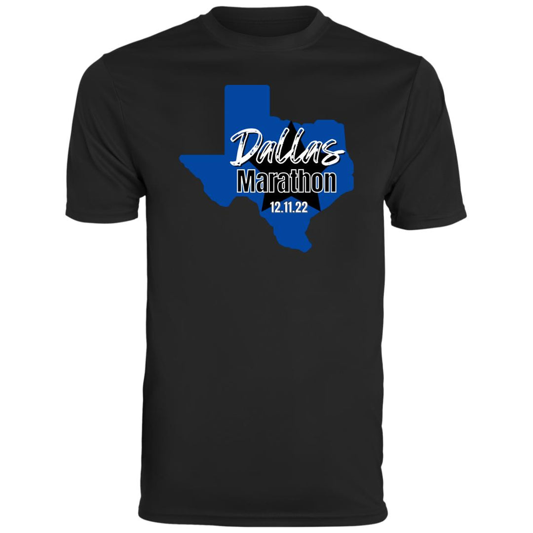 Dallas Marathon, Men's Moisture-Wicking Tee, Dallas Marathon Running Shirt, Dallas Runner