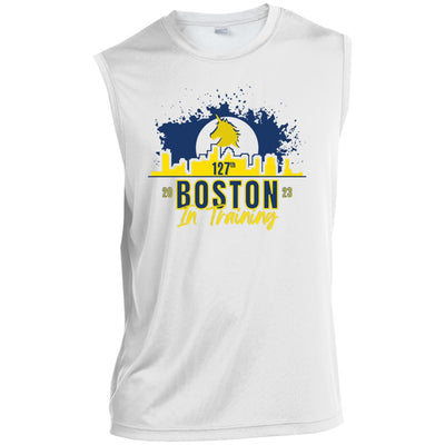 Boston Runner, Men’s Sleeveless Performance Tee, 2023 Boston In Training, BQ