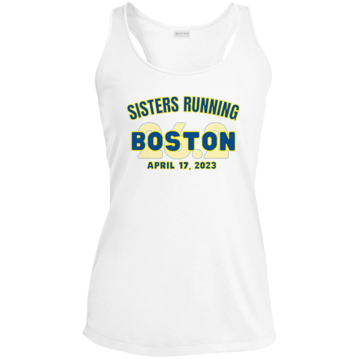 Boston Tank, Ladies' Performance Racerback Tank, Personalized Marathon Tank, 2025, 2026