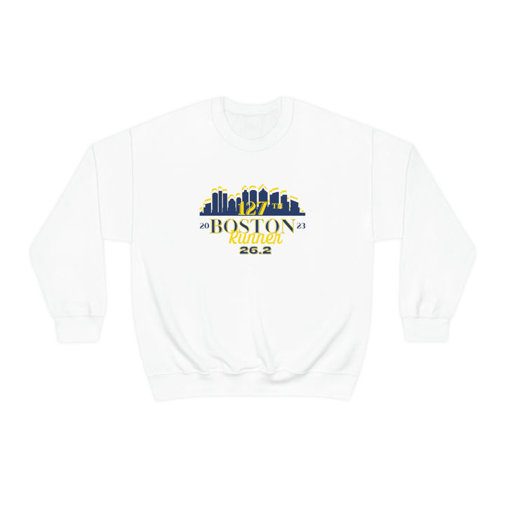 Boston 26.2 Support Crew Sweatshirt, Boston Support Crew, Unisex Heavy Blend Crewneck Sweatshirt