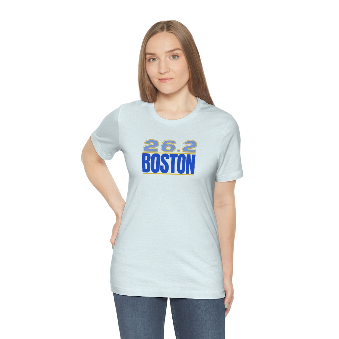 26.2 Boston Shirt, Gift for Runner, Unisex Jersey Short Sleeve Tee, Marathon Shirt, Marathoner, Shirt for Runner